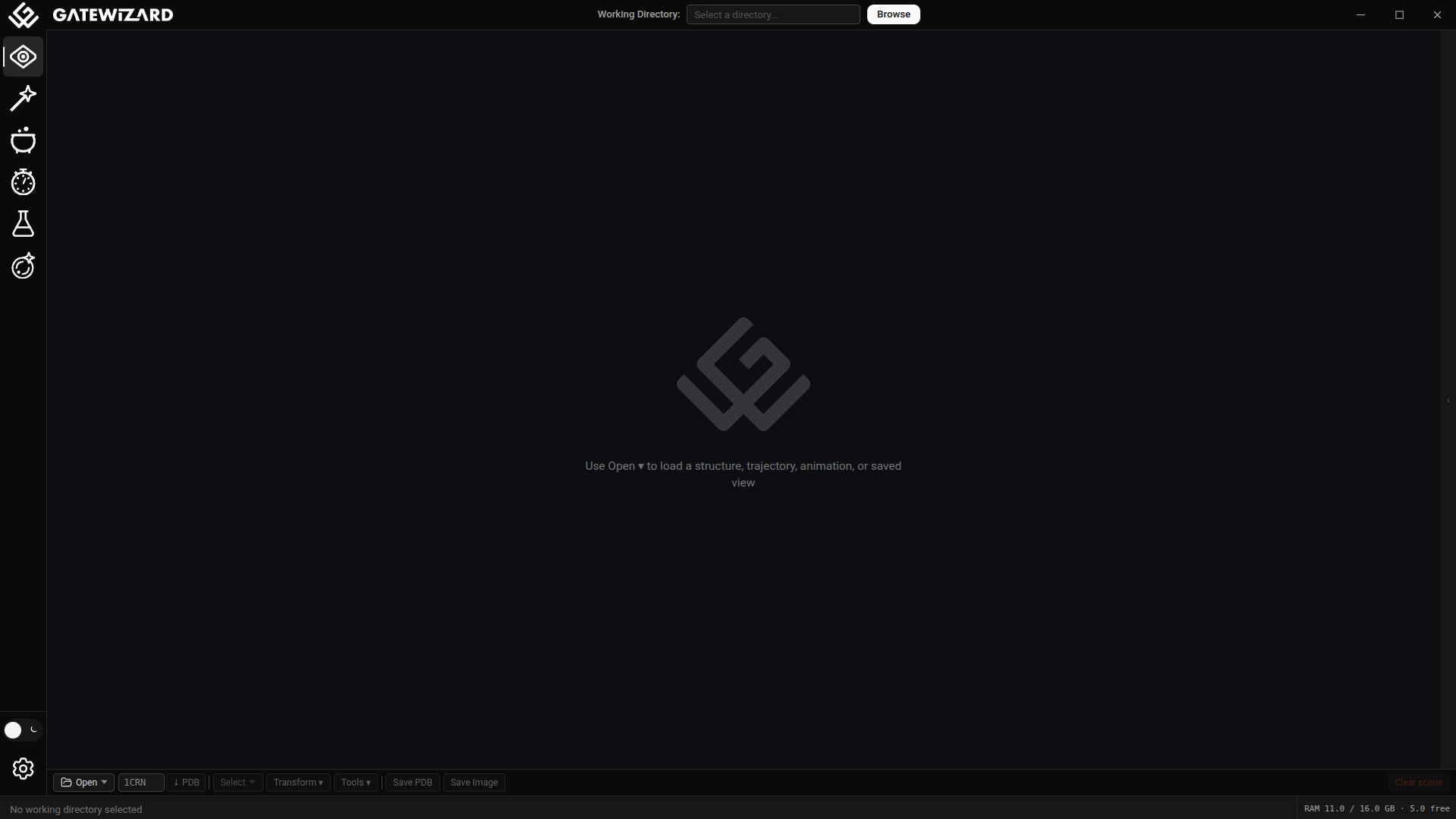 Visualize workspace